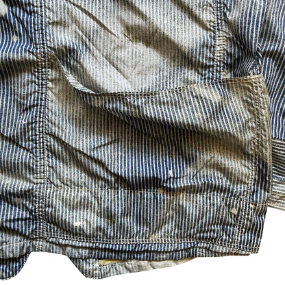 Kapital Hickory Striped Distressed Jacket - M