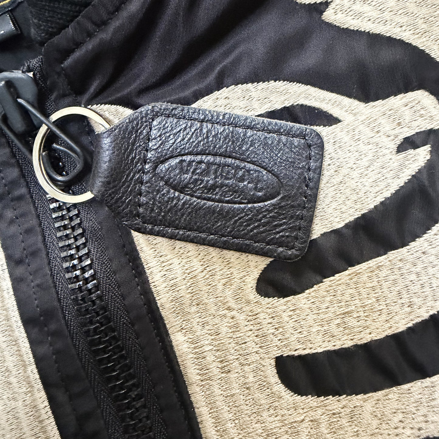 Vanson Leathers Skeleton Bomber Jacket - L