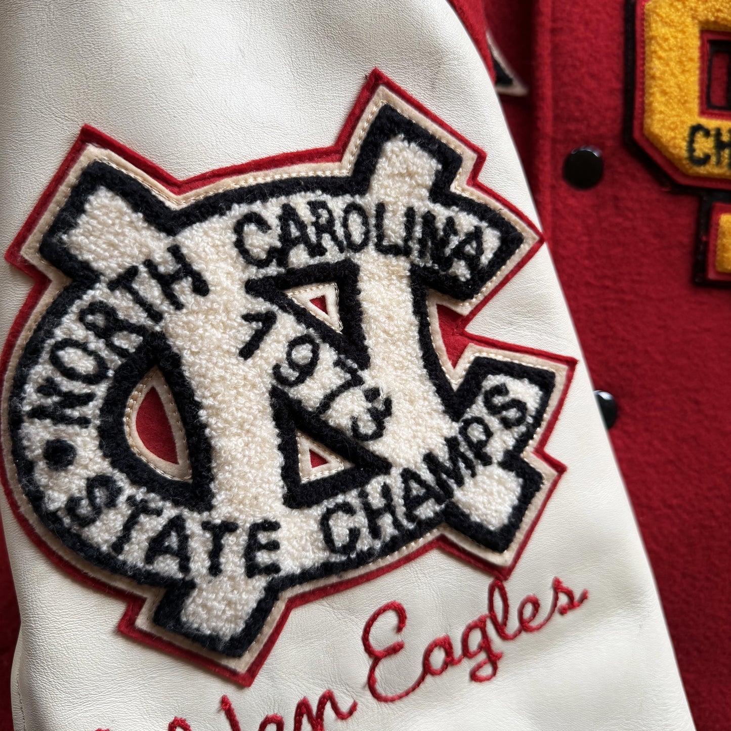 Whitesville 'Golden Eagles' Varsity Jacket - M