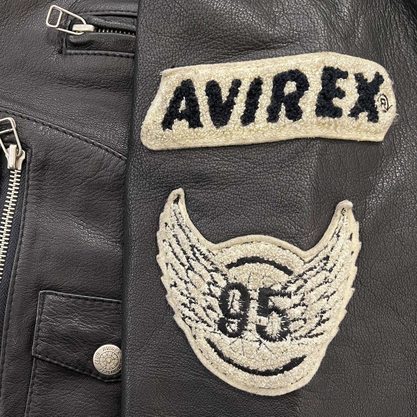 Avirex Daytona Leather Biker Jacket - L