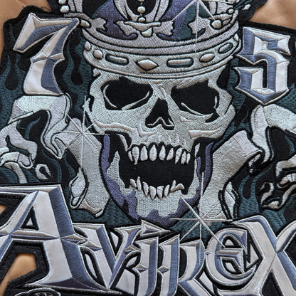 Avirex 'Rides & Rims' Leather Varsity Jacket - L