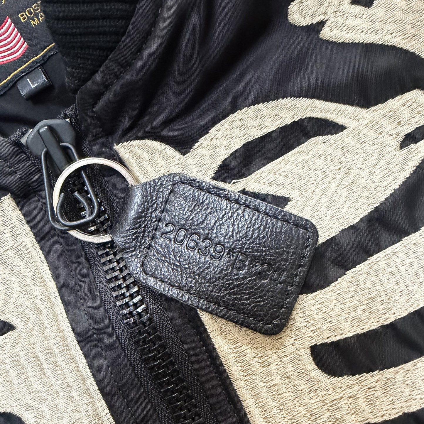 Vanson Leathers Skeleton Bomber Jacket - L