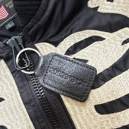 Vanson Leathers Skeleton Bomber Jacket - L