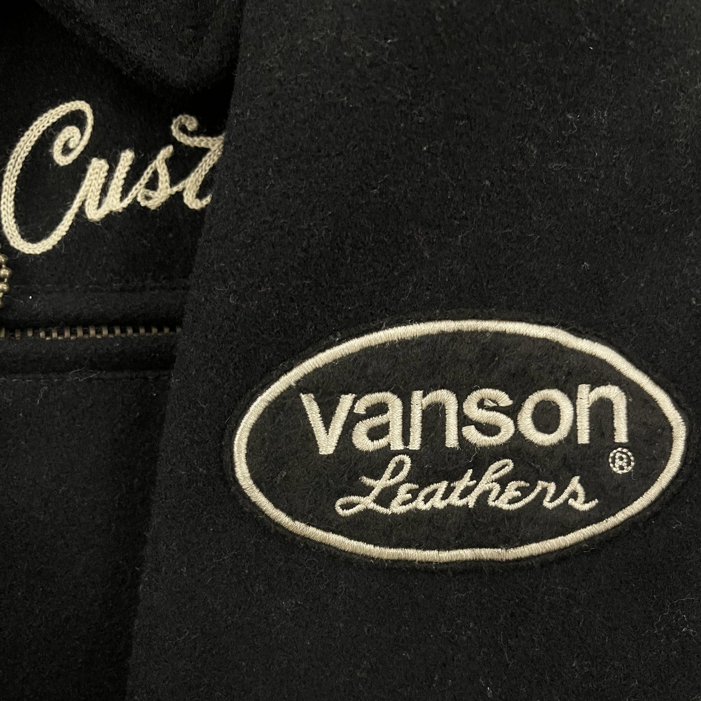 Vanson Leathers Wool Motorcycle Jacket - M