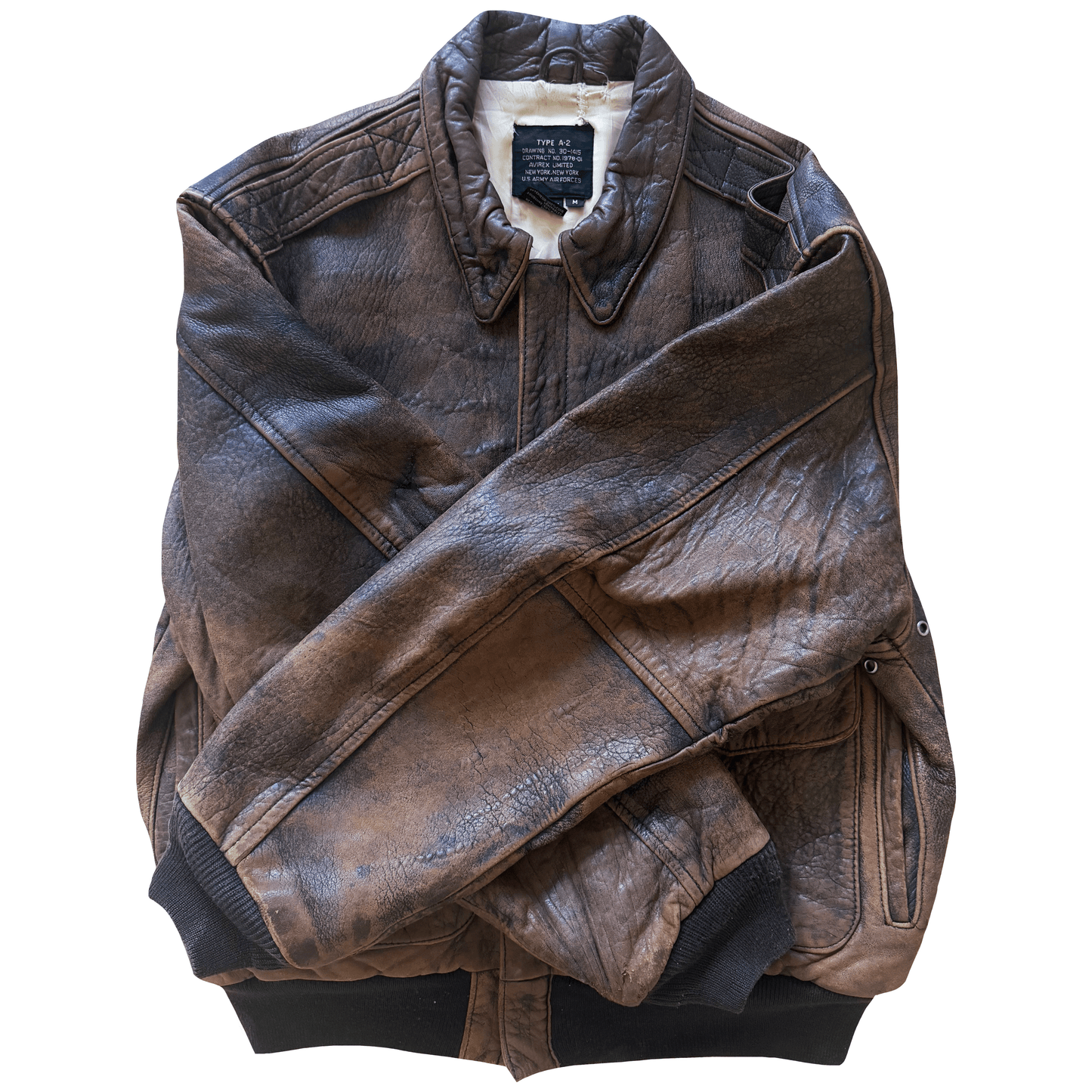 Avirex 1988 Original A2 Leather Flight Jacket - M