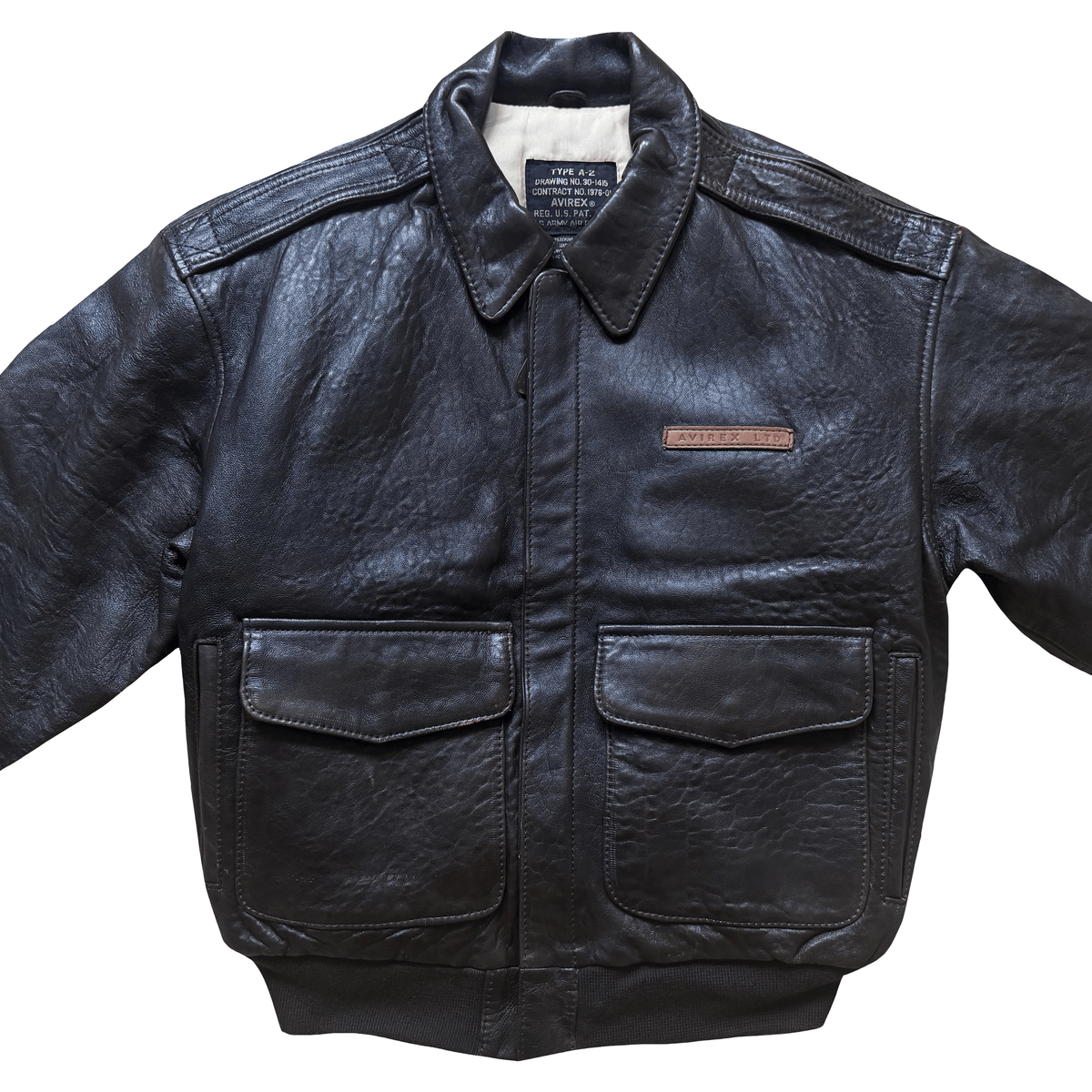 Avirex 'The K.O Kid' 1991 A2 Leather Flight Jacket - XS / S