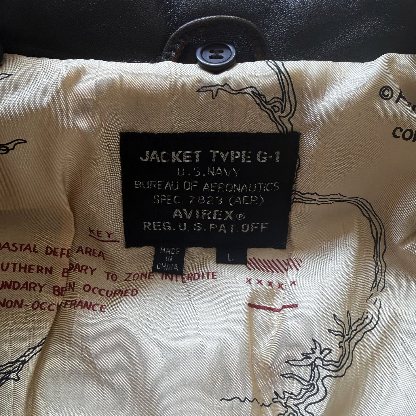 Avirex Top Gun G-1 Flight Jacket - L