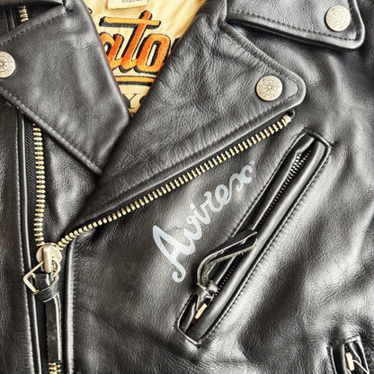Avirex 'Jet City' Leather Biker Jacket - S/M