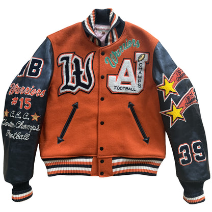 Style Eyes 'Warriors' Varsity Jacket - L