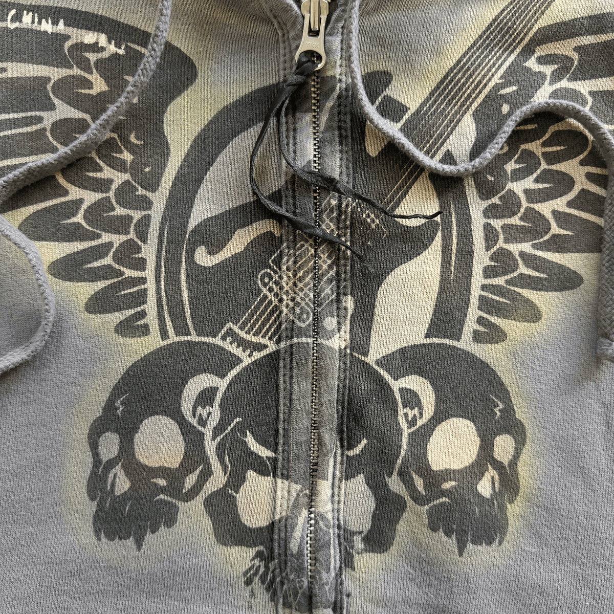 The Great China Wall 'Rocker' Sleeveless Hoodie - XS