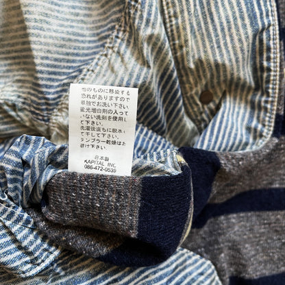 Kapital Hickory Striped Distressed Jacket - M