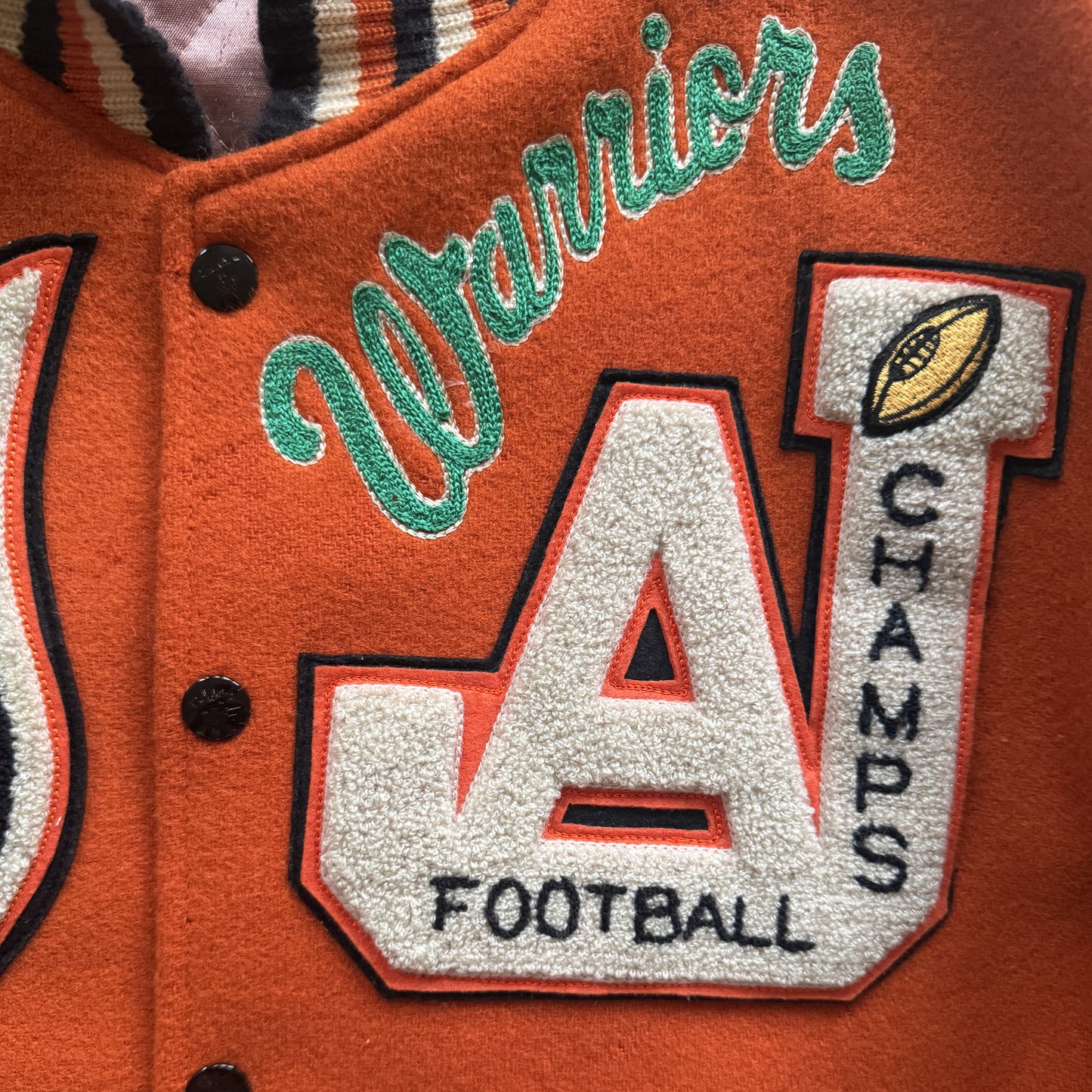 Style Eyes 'Warriors' Varsity Jacket - L