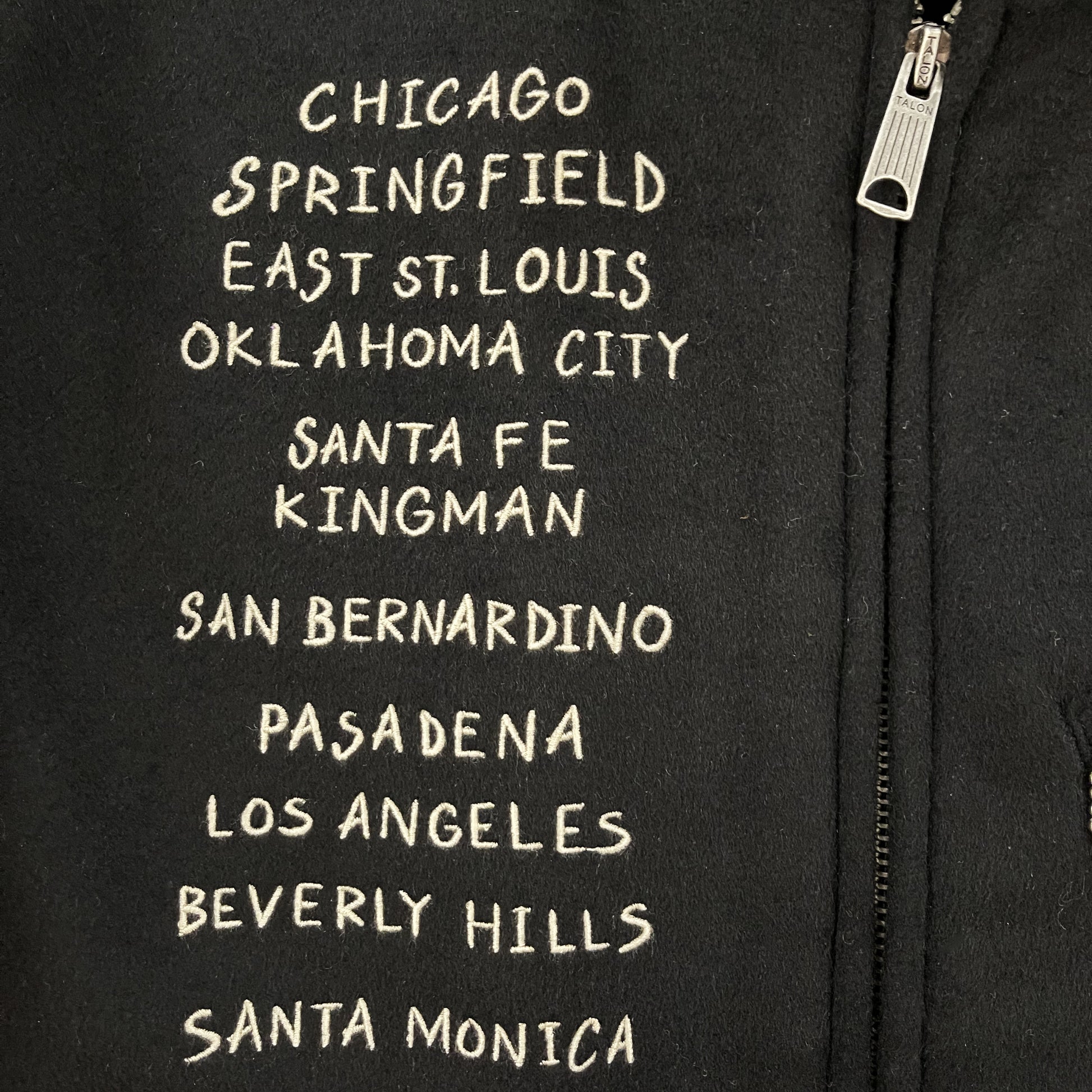 Vanson Wool Motorcycle Jacket