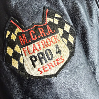 Avirex 'Jet City' Leather Biker Jacket - S/M