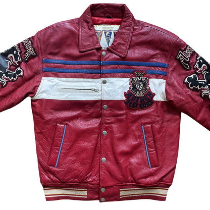 Avirex Lions Leather Varsity Jacket - L
