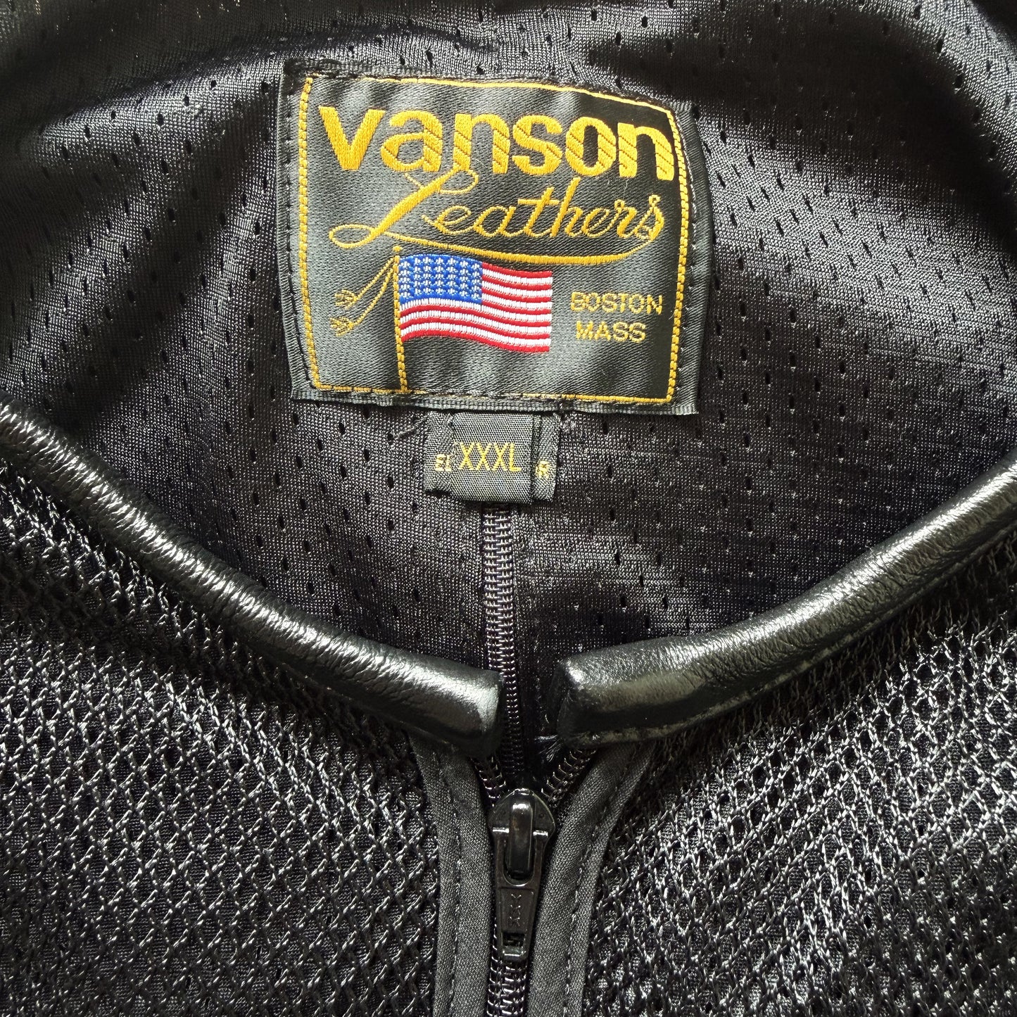 Vanson Leathers Motorcycle Mesh Racing Jacket - XL