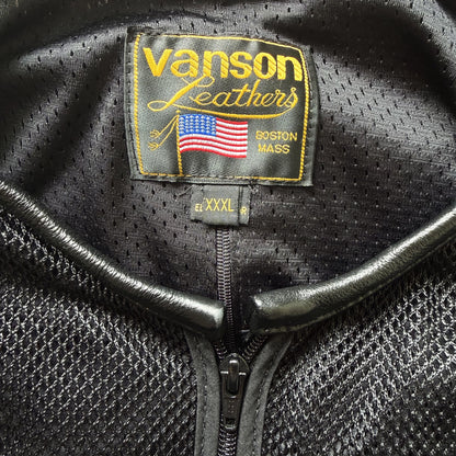 Vanson Leathers Motorcycle Mesh Racing Jacket - XL