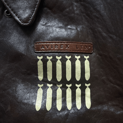 Avirex 'Wild Child' 1987 A2 Leather Flight Jacket - S / M