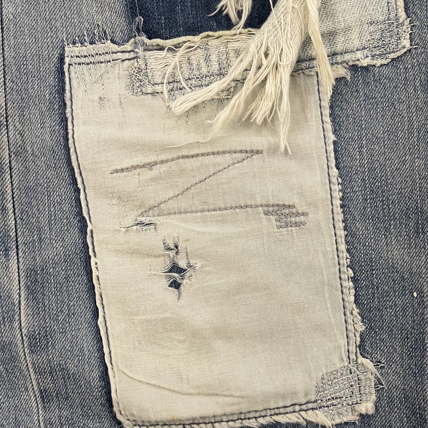 Avirex Type Blue Distressed Boro Jeans - W32"