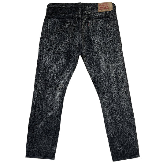 Boro Sashiko Distressed 501 Jeans - W36"