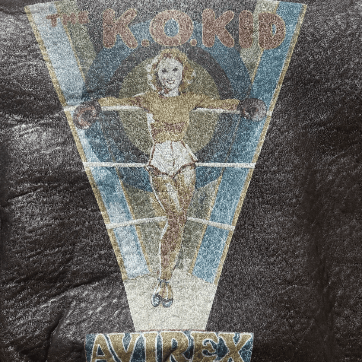 Avirex 'The K.O Kid' 1991 A2 Leather Flight Jacket - XS / S