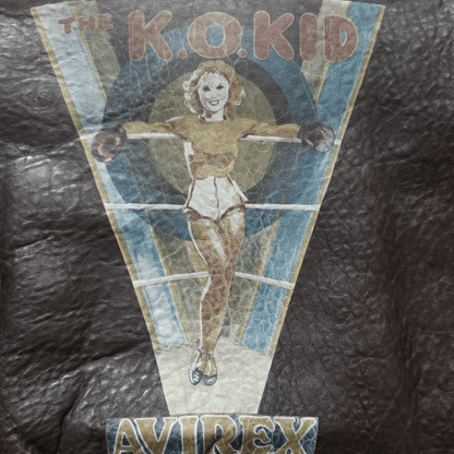 Avirex 'The K.O Kid' 1991 A2 Leather Flight Jacket - XS / S