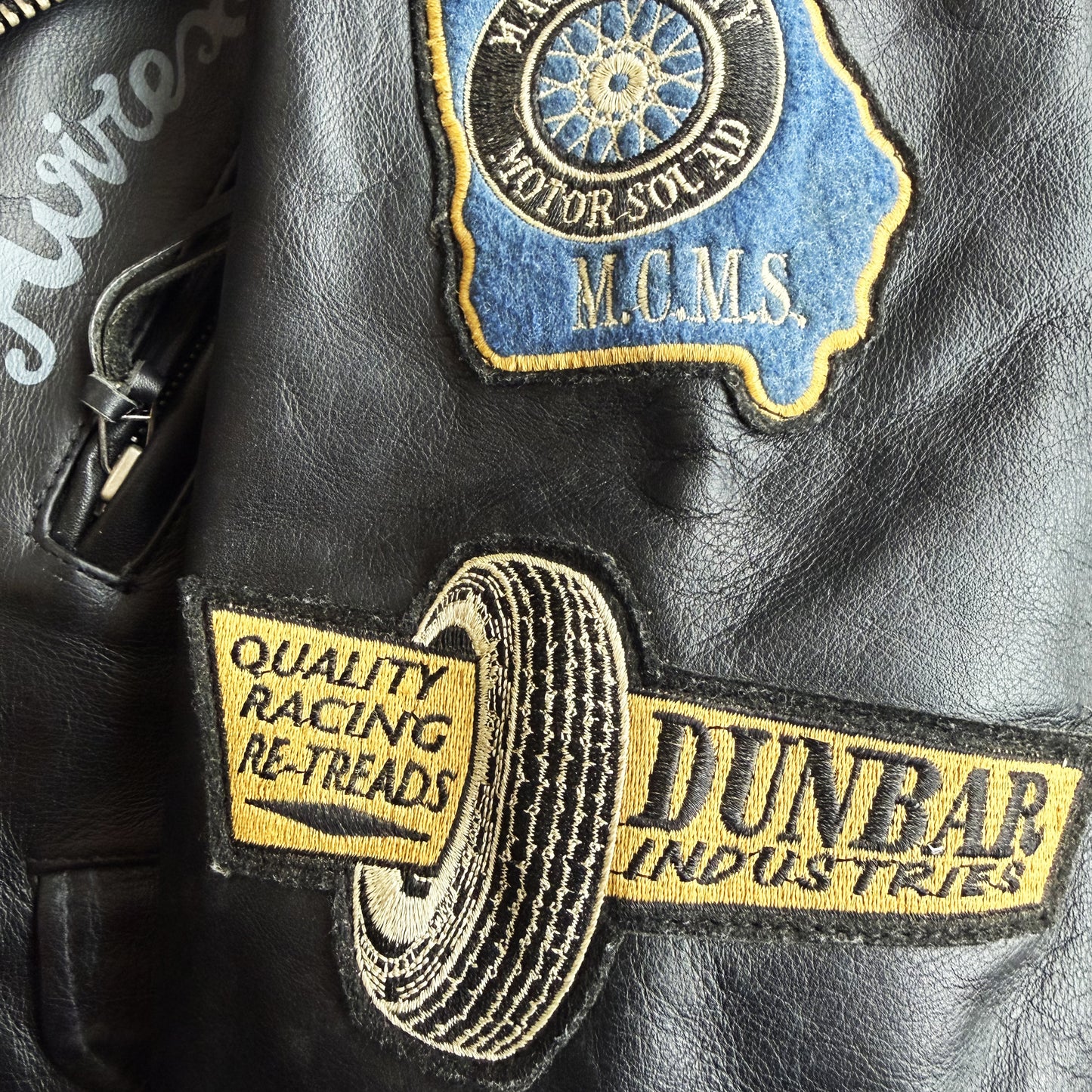 Avirex 'Jet City' Leather Biker Jacket - S/M