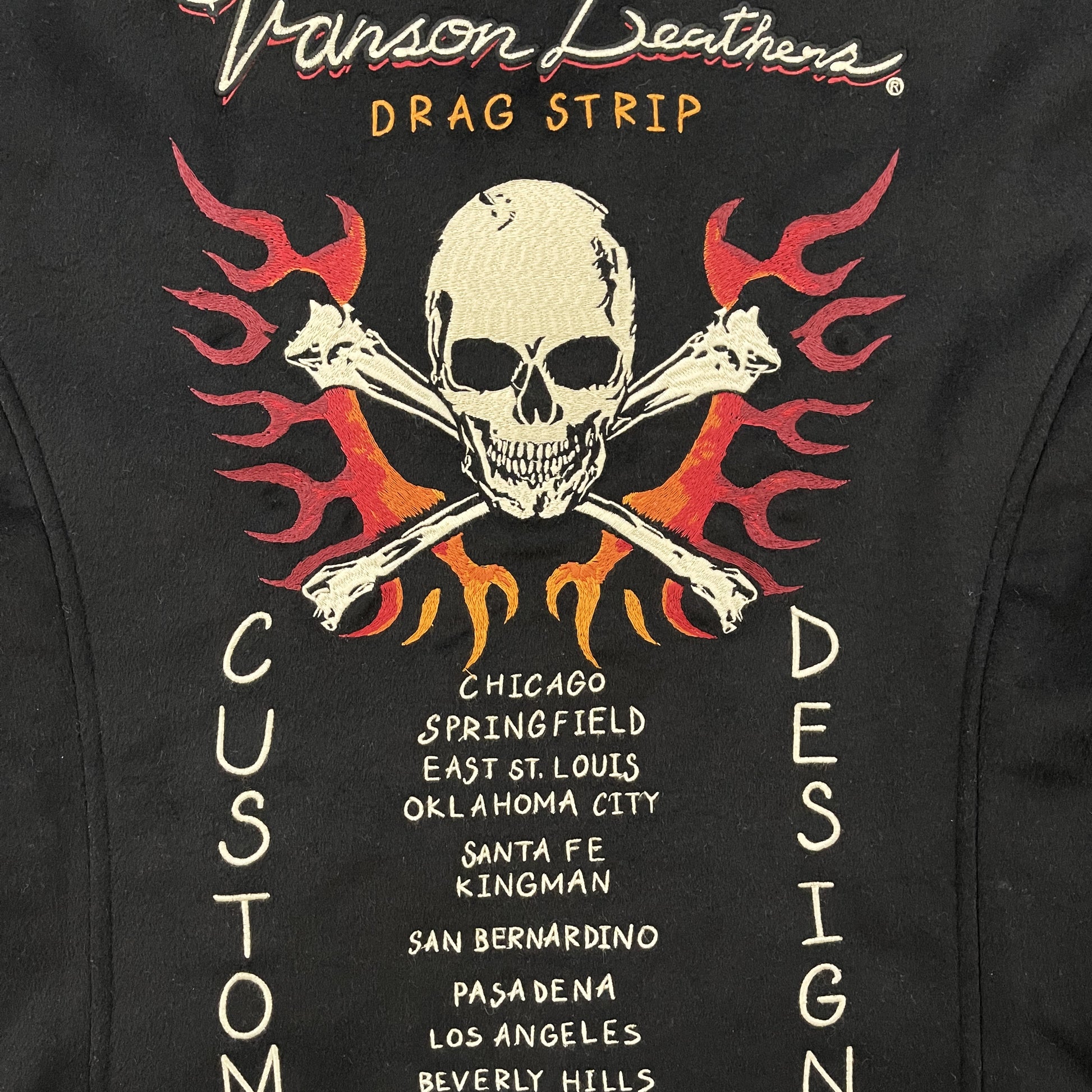 Vanson Wool Motorcycle Jacket