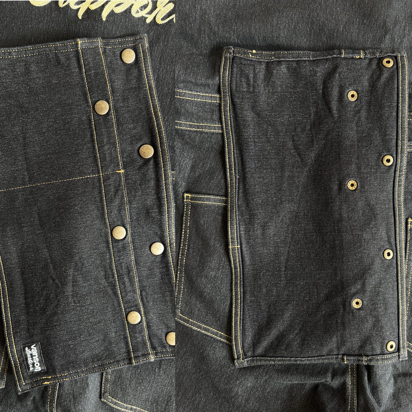 Vanson Leathers Denim Overalls - M
