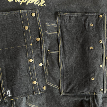 Vanson Leathers Denim Overalls - M