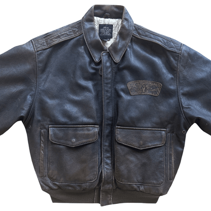 Avirex 1987 'Glen Miller's AAF Band' A2 Leather Flight Jacket - S / M