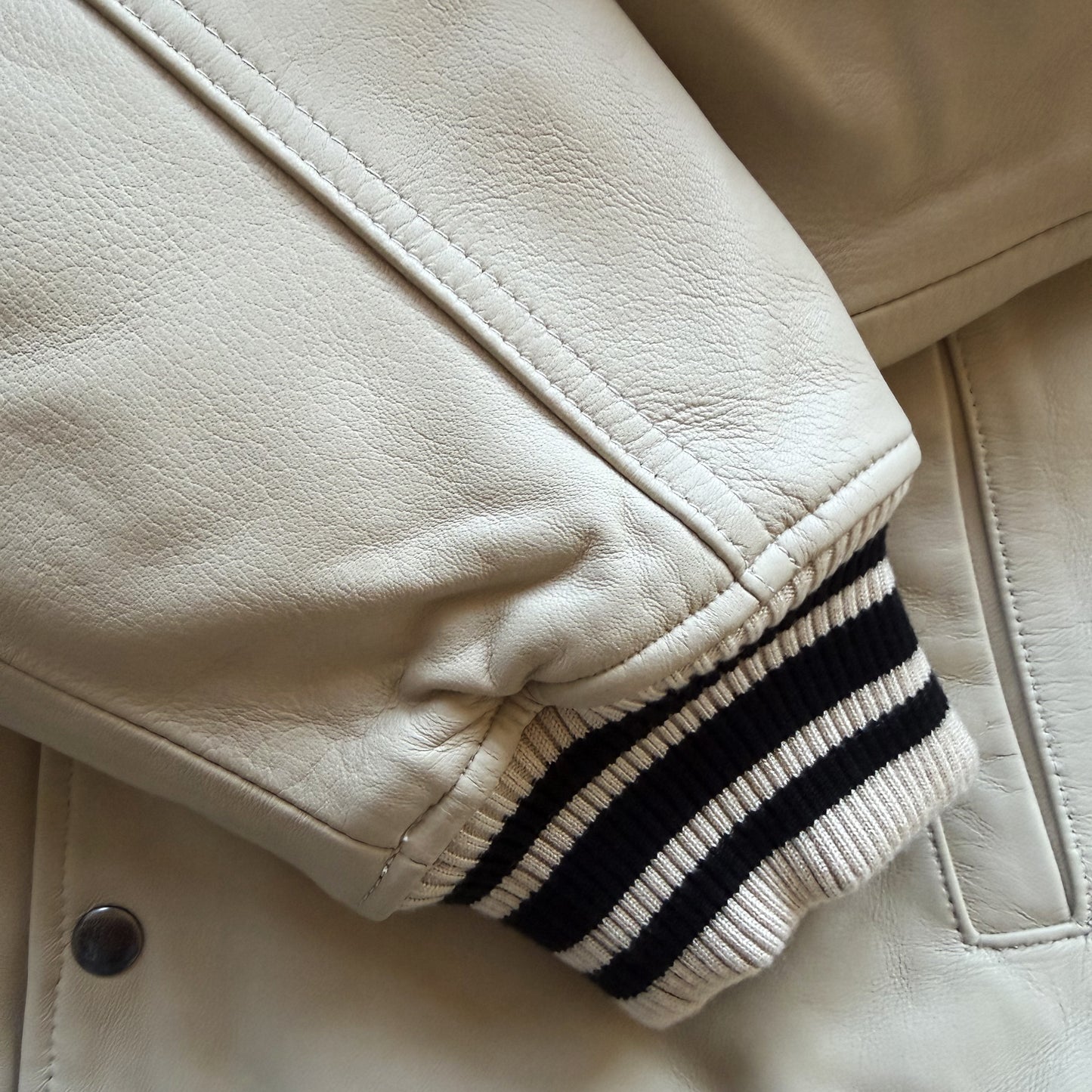 Avirex 'Speed Tigers' Leather Varsity Jacket - XL