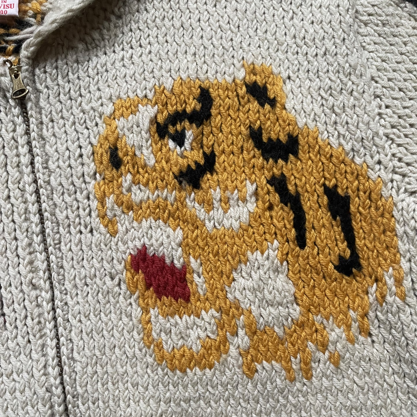 Evisu Genes Cowichan Knitted Cardigan - M