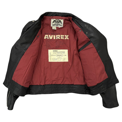 Avirex Daytona Leather Biker Jacket - L