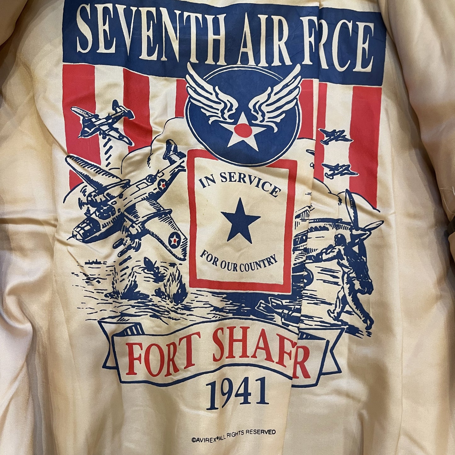 Avirex 'Seven Wishes' A2 Leather Flight Jacket - L