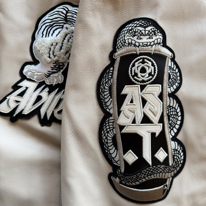 Avirex 'Speed Tigers' Leather Varsity Jacket - XL