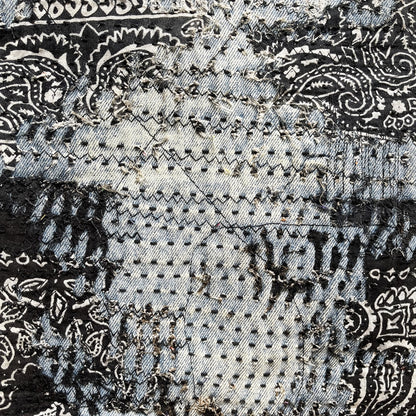 Boro Patchwork Sashiko Distressed Jeans - W34"