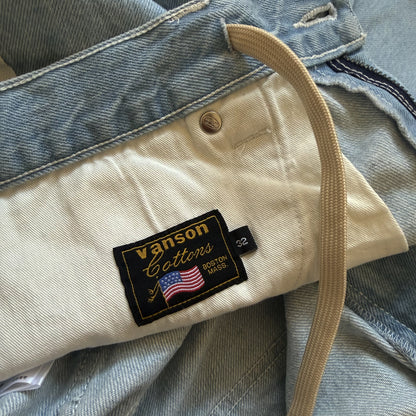 Vanson Leathers Bone Denim Shorts - W32"