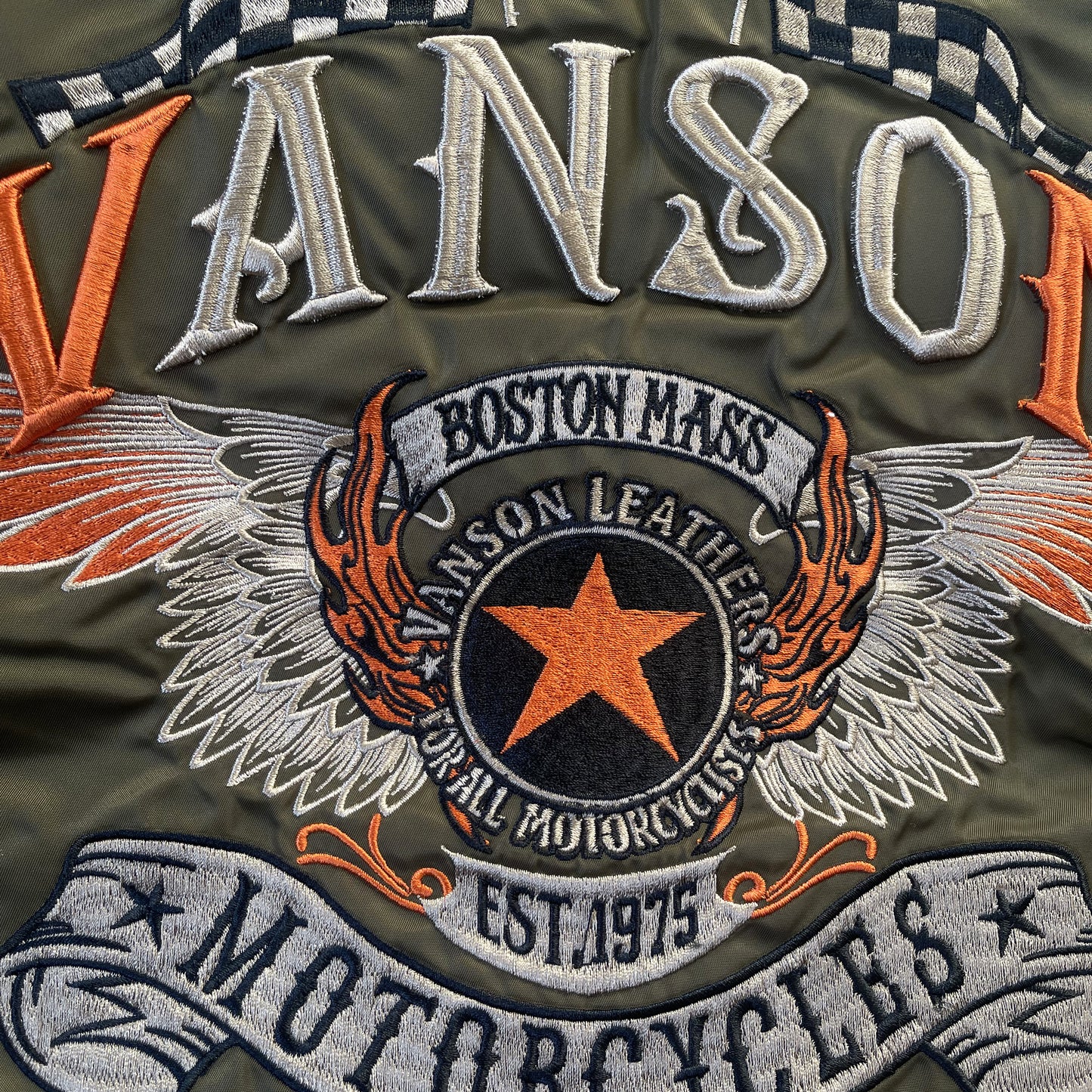 Vanson Leathers MA1 Bomber Jacket - XXL