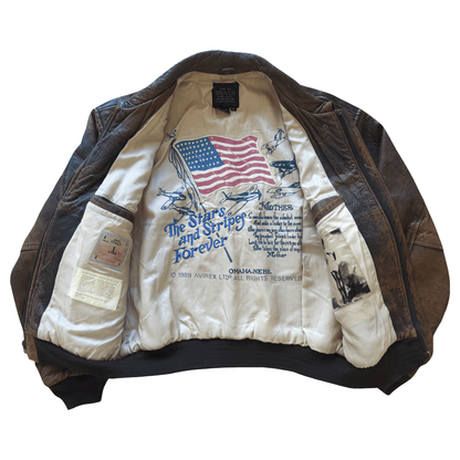 Avirex 1988 Original A2 Leather Flight Jacket - M
