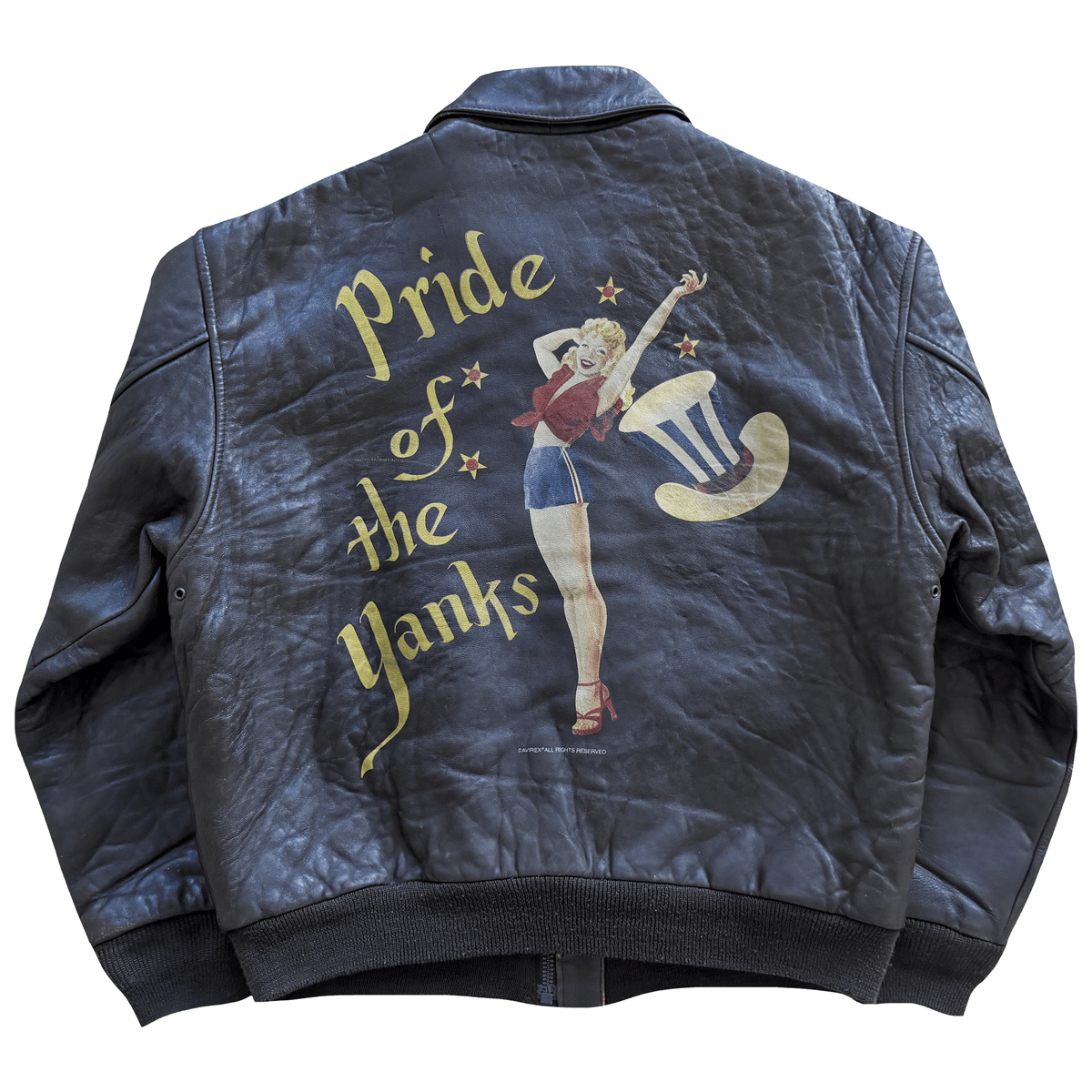Avirex 'Pride of The Yanks' 90's A2 Leather Flight Jacket - S