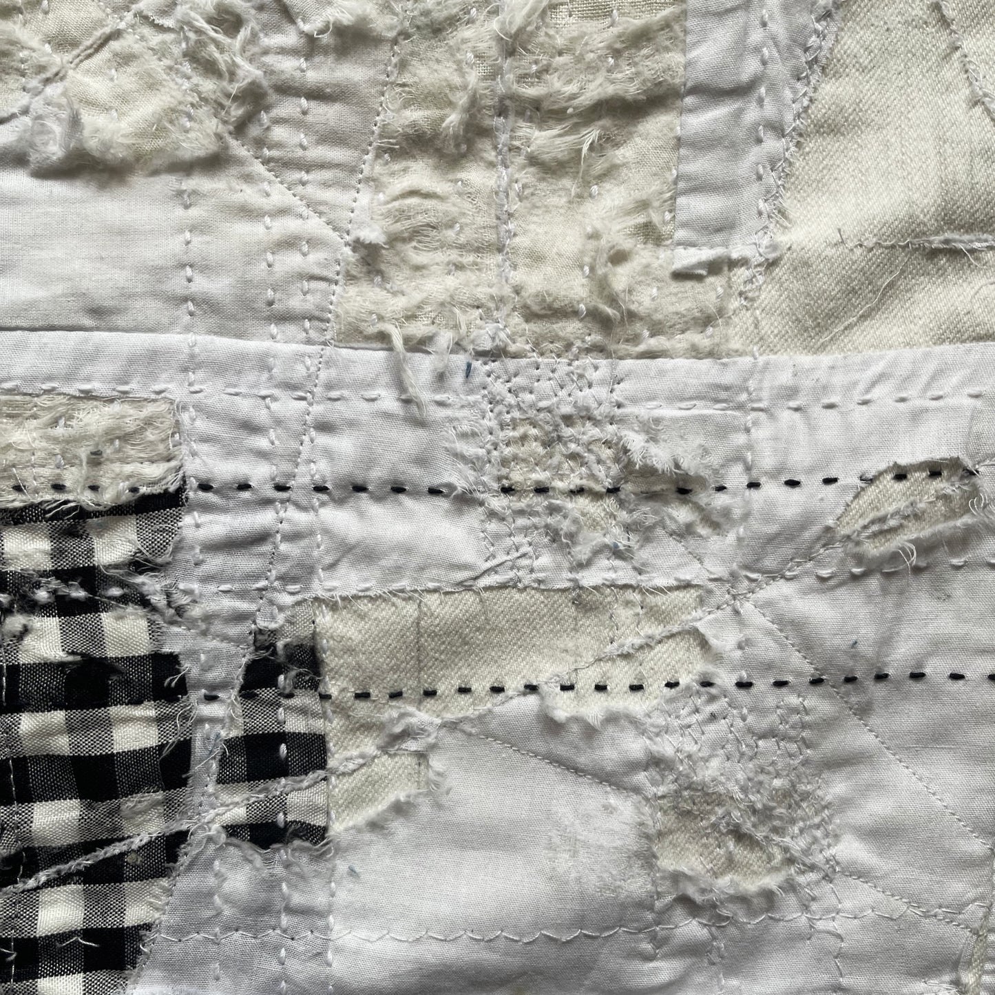 Boro Patchwork Distressed Jeans - W32"