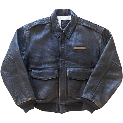 Avirex 'The K.O Kid' A2 Leather Flight Jacket - S / M