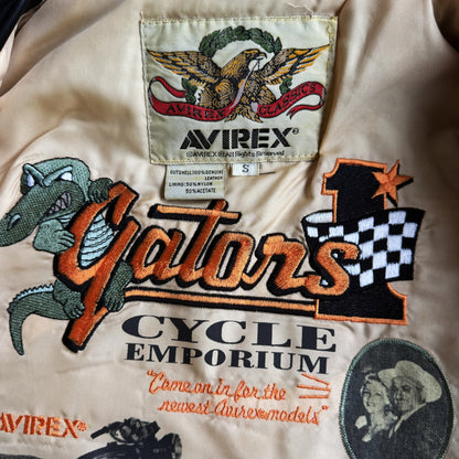 Avirex 'Jet City' Leather Biker Jacket - S/M