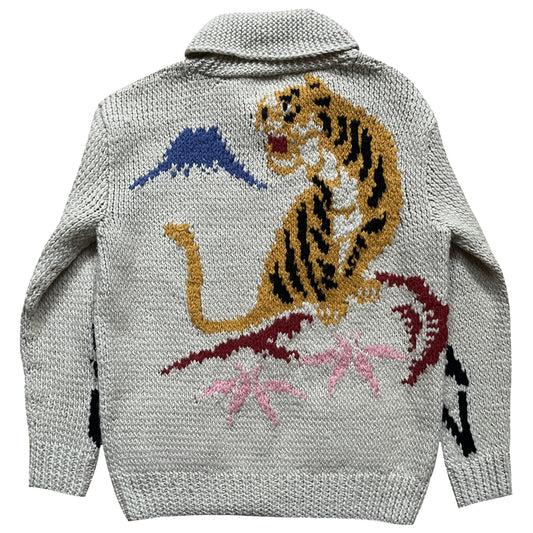 Evisu Genes Cowichan Knitted Cardigan - M