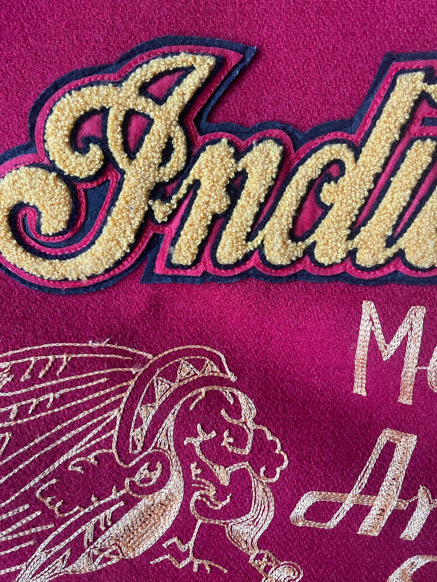Indian Motorcycle 'Chief Ace' Varsity Jacket - M