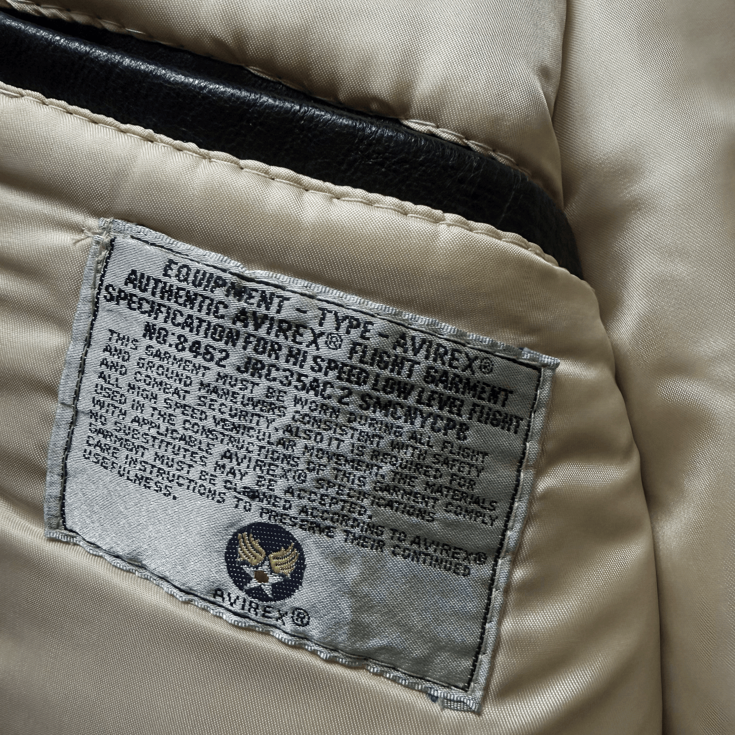 Avirex 'The K.O Kid' 1991 A2 Leather Flight Jacket - XS / S