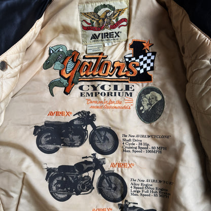 Avirex 'Jet City' Leather Biker Jacket - S/M