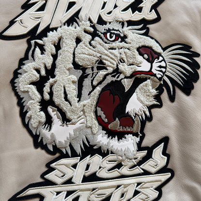 Avirex 'Speed Tigers' Leather Varsity Jacket - XL
