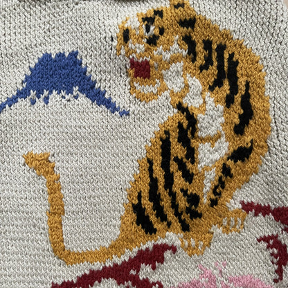 Evisu Genes Cowichan Knitted Cardigan - M